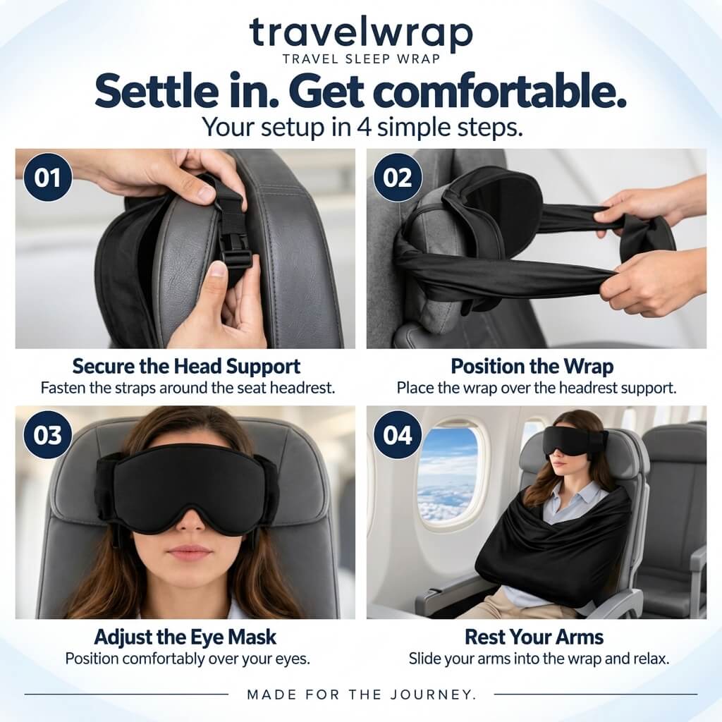 Travelwrap First Class 3-in-1 Travel Sleep Set